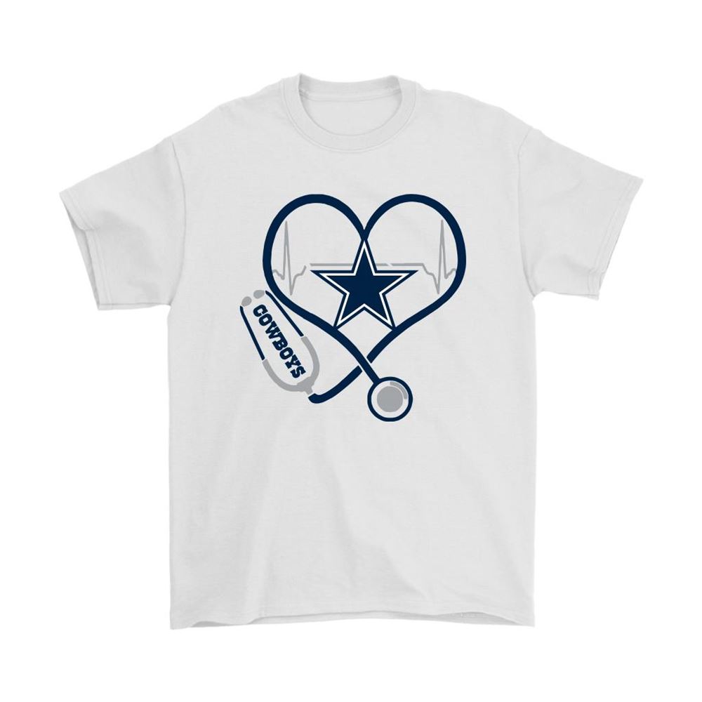 Stethoscope Heartbeat Nurse Symbol Dallas Cowboys Shirts