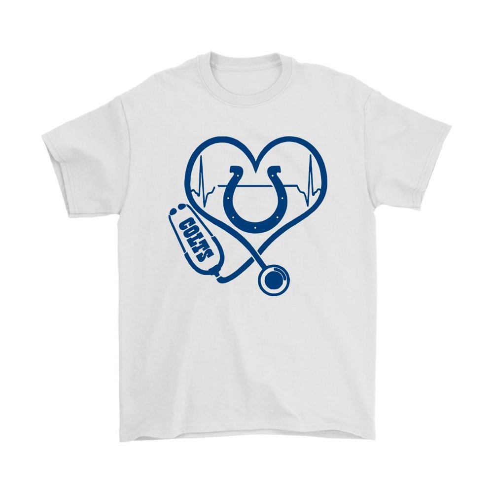 Stethoscope Heartbeat Nurse Symbol Indianapolis Colts Shirts