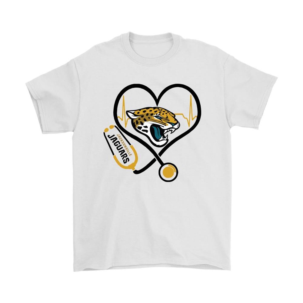 Stethoscope Heartbeat Nurse Symbol Jacksonville Jaguars Shirts