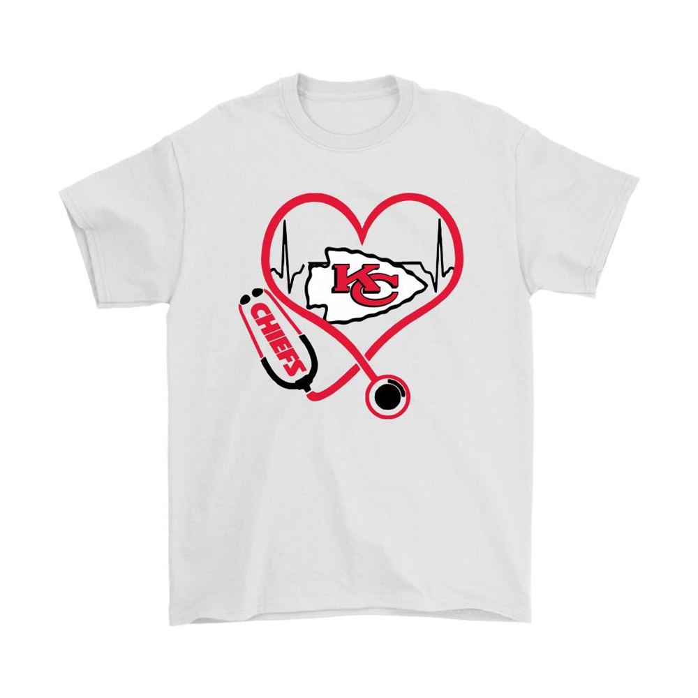 Stethoscope Heartbeat Nurse Symbol Kansas City Chiefs Shirts