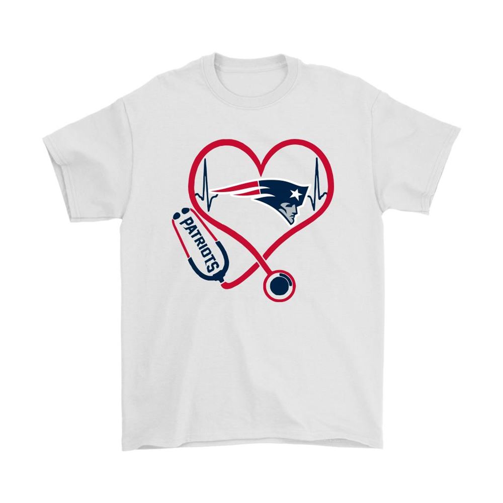 Stethoscope Heartbeat Nurse Symbol New England Patriots Shirts