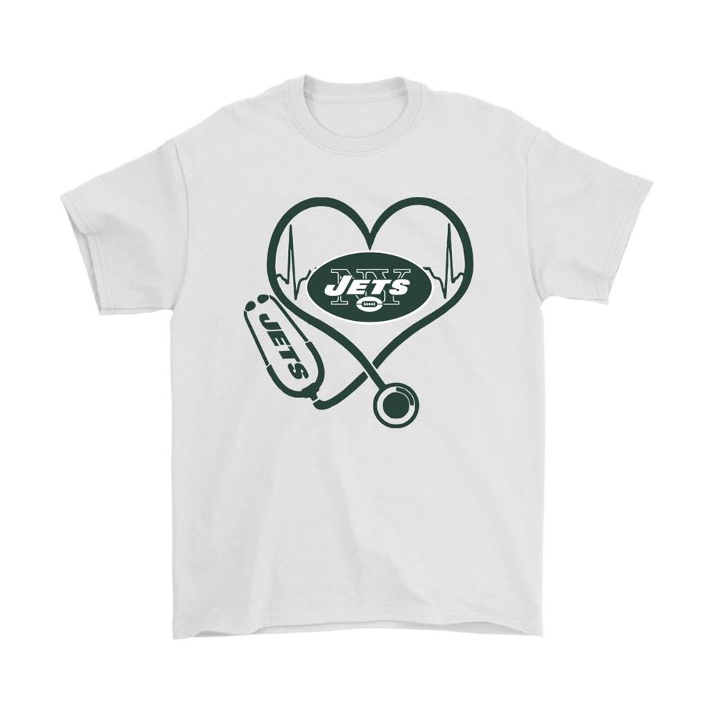 Stethoscope Heartbeat Nurse Symbol New York Jets Shirts