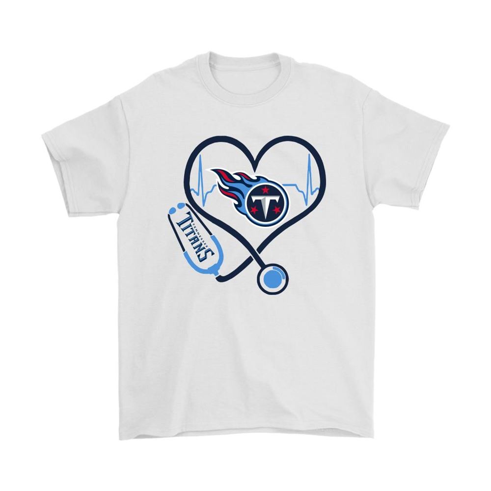 Stethoscope Heartbeat Nurse Symbol Tennessee Titans Shirts