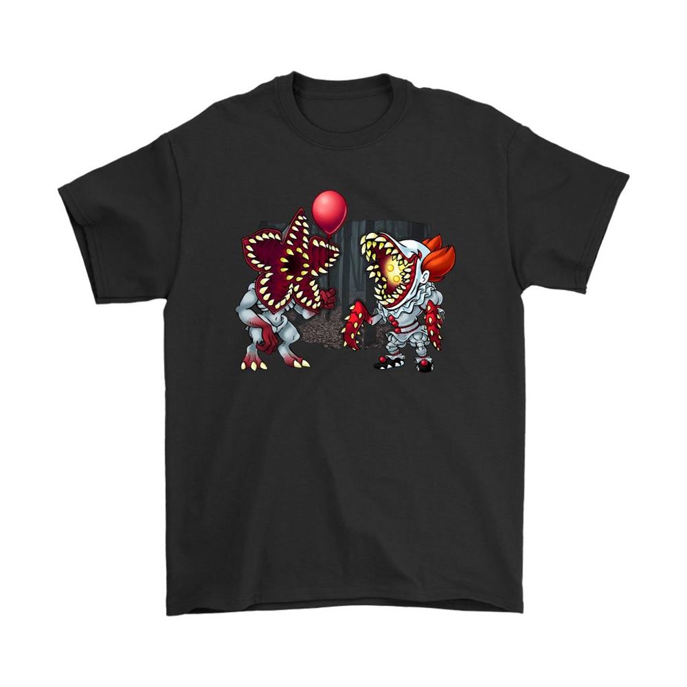 Stranger Things Demogorgon And Pennywise Monster Shirts