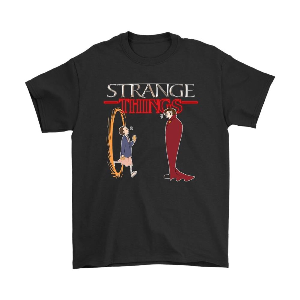 Stranger Things Eleven Meet Doctor Strange Shirts