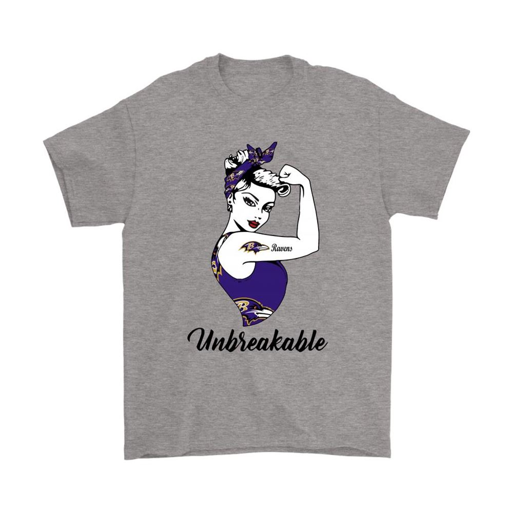 Strong Baltimore Ravens Unbreakable Strong Woman Nfl Shirts
