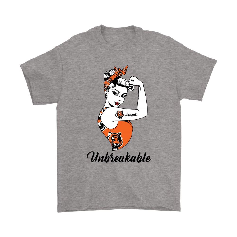 Strong Cincinnati Bengals Unbreakable Strong Woman Nfl Shirts