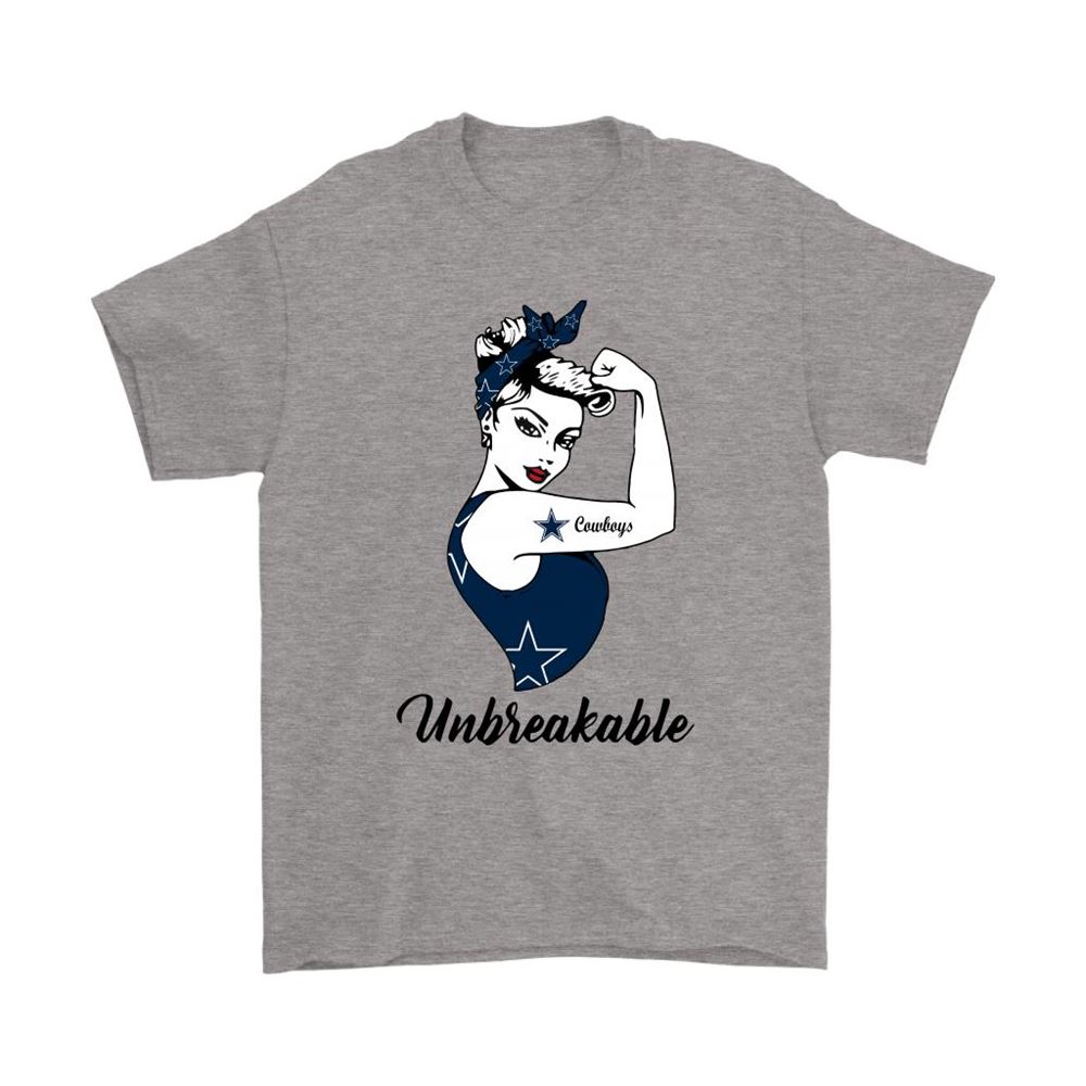 Strong Dallas Cowboys Unbreakable Strong Woman Nfl Shirts