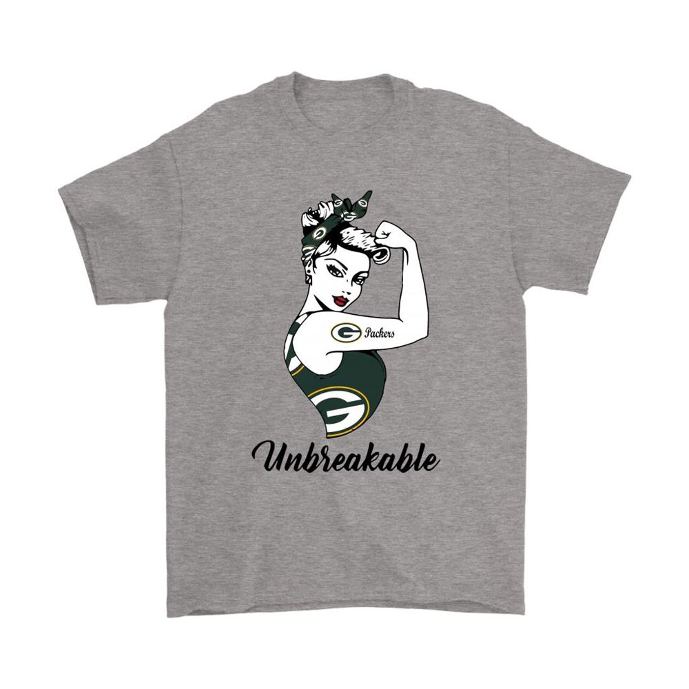 Strong Green Bay Packers Unbreakable Strong Woman Nfl Shirts