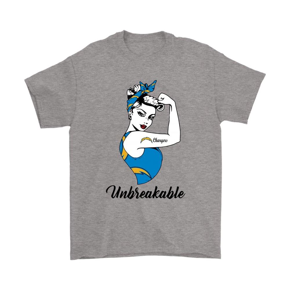 Strong Los Angeles Chargers Unbreakable Strong Woman Nfl Shirts