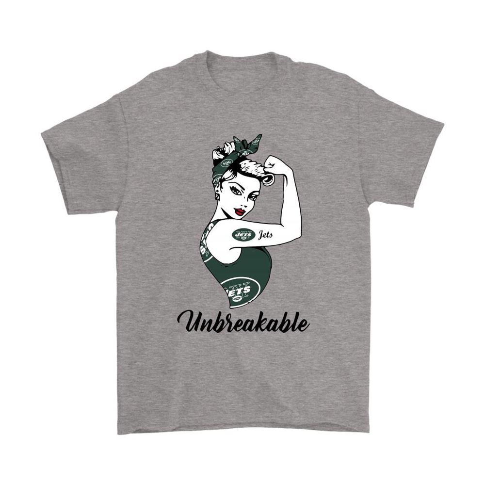 Strong New York Jets Unbreakable Strong Woman Nfl Shirts