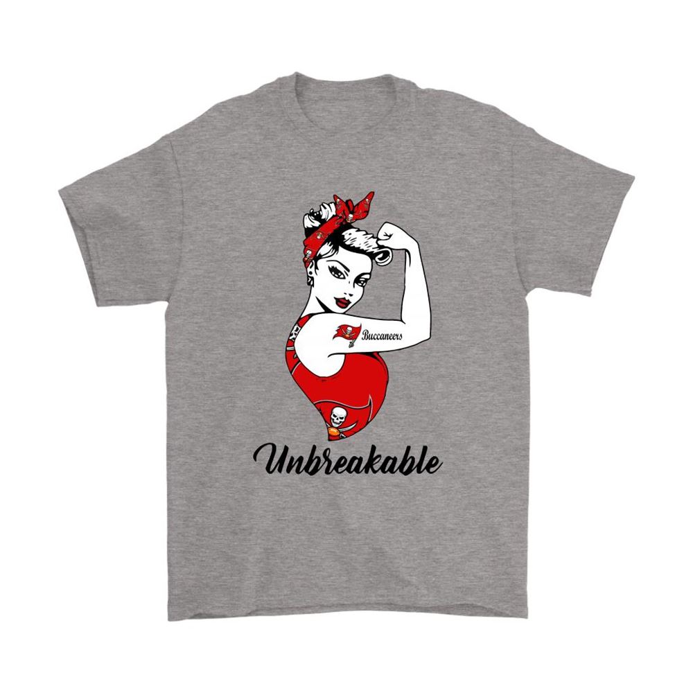 Strong Tampa Bay Buccaneers Unbreakable Strong Woman Nfl Shirts