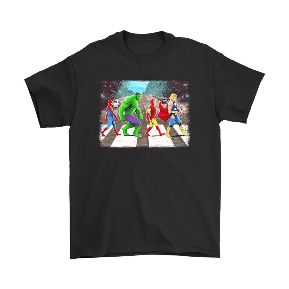 Super Heroes Road Abbey Road The Avengers Shirts