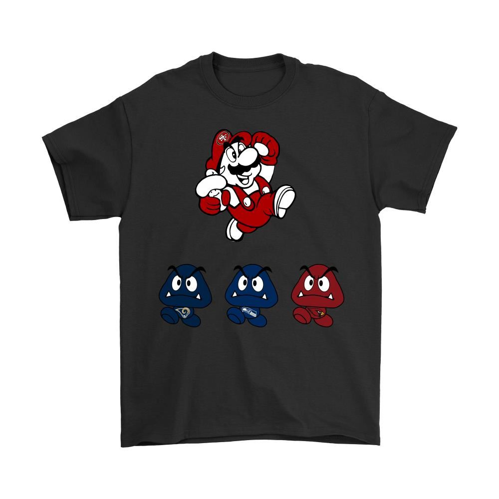 Super Mario American Football San Francisco 49ers Nfl Shirts