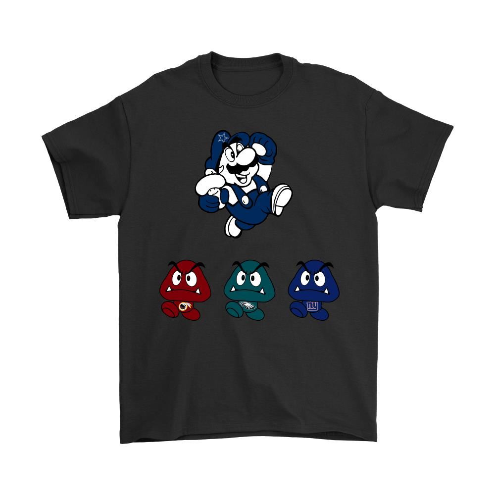 Super Mario American Football Teams Dallas Cowboys Shirts