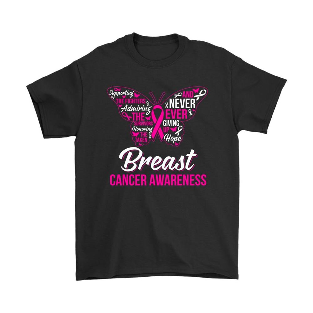 Support The Fighters Never Give Up Hope Breast Cancer Awareness Shirts