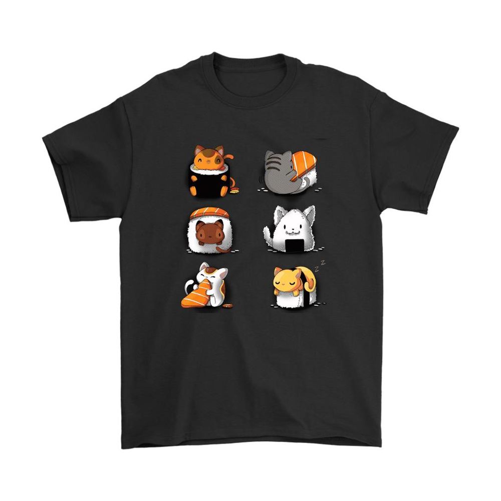 Sushi Cat Rice Ball Cat Cute Kitty With Rice Shirts