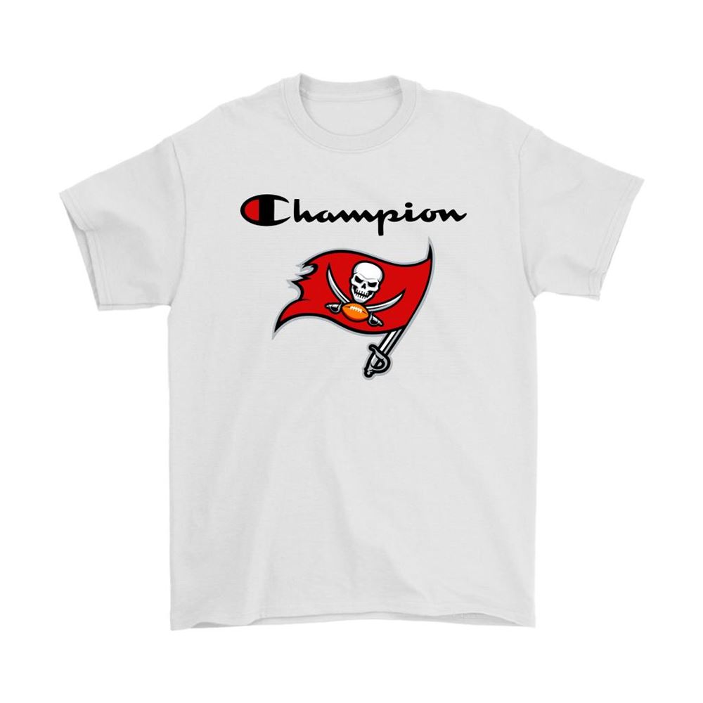 Tampa Bay Buccaneers Champion Logo Mashup Nfl Shirts