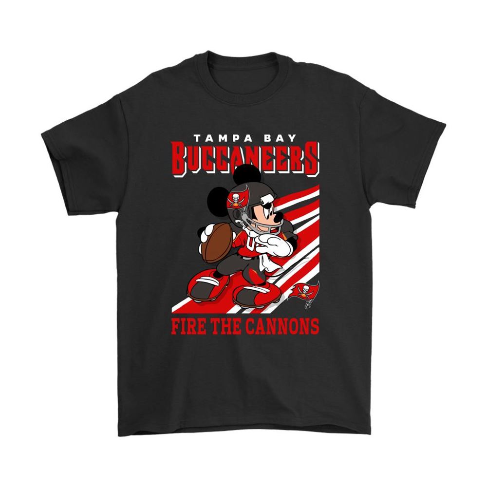 Tampa Bay Buccaneers Slogan Fire The Cannons Mickey Mouse Nfl Shirts