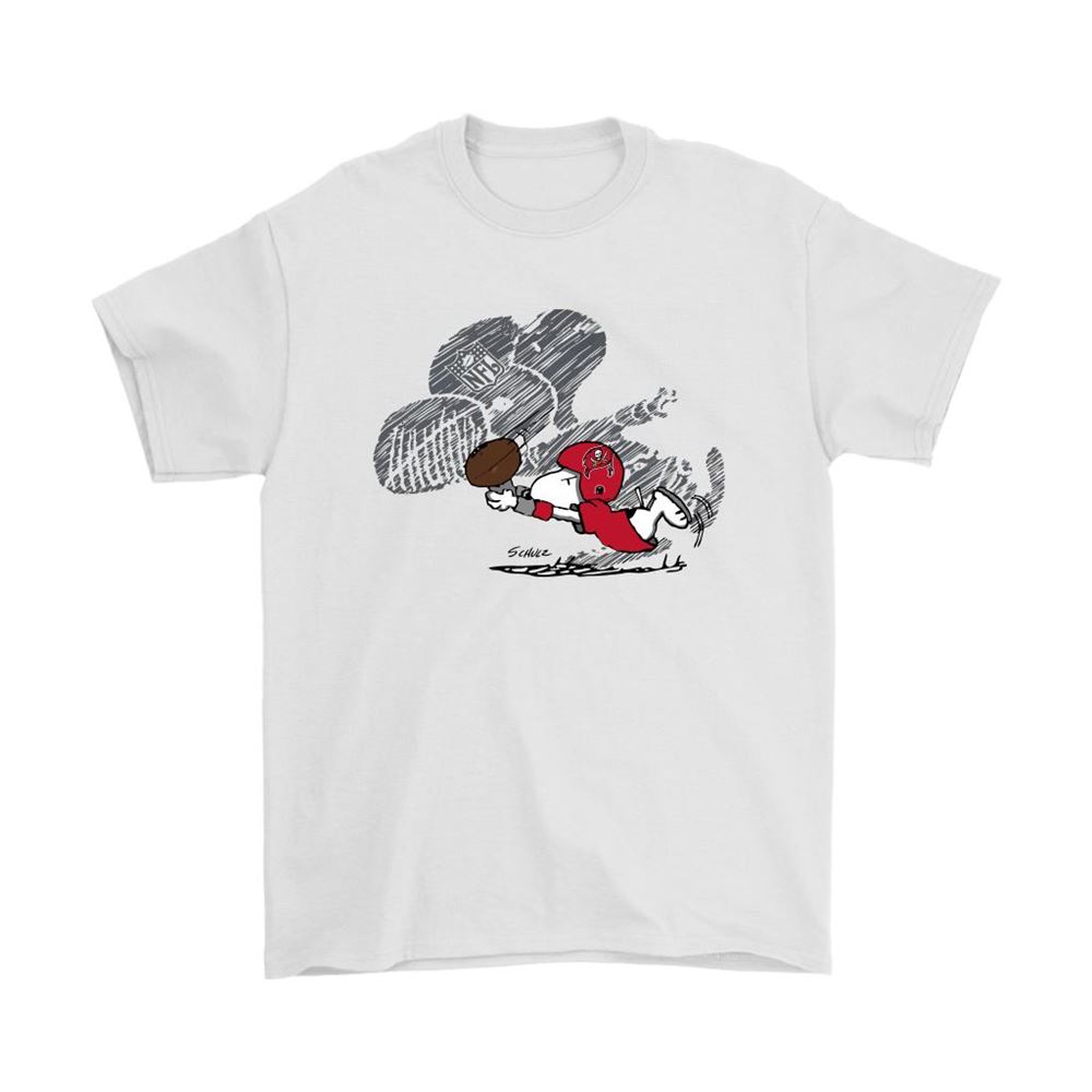 Tampa Bay Buccaneers Snoopy Plays The Football Game Shirts