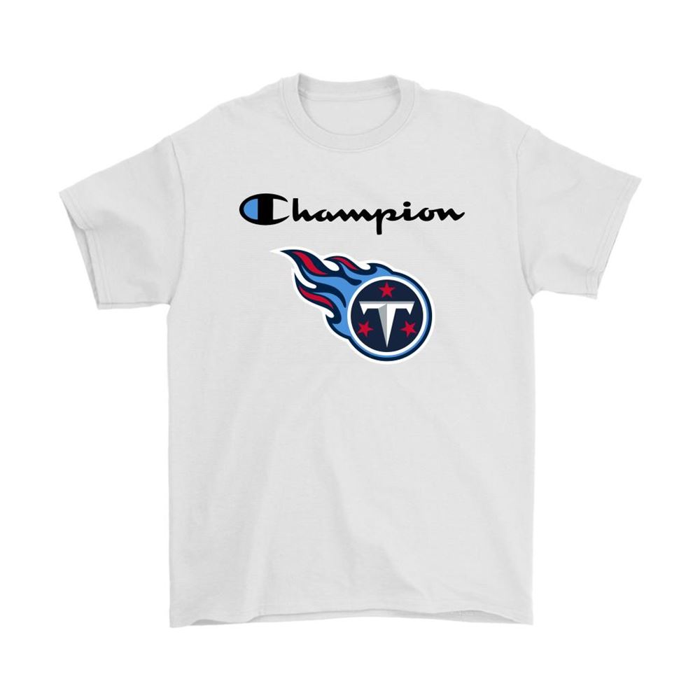 Tennessee Titans Champion Logo Mashup Nfl Shirts