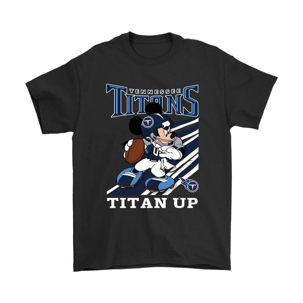 Tennessee Titans Slogan Titan Up Mickey Mouse Nfl Shirts