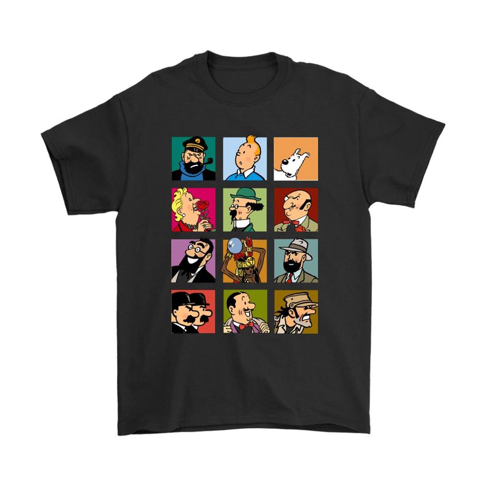 The Adventures Of Tintin Cartoon Version Shirts
