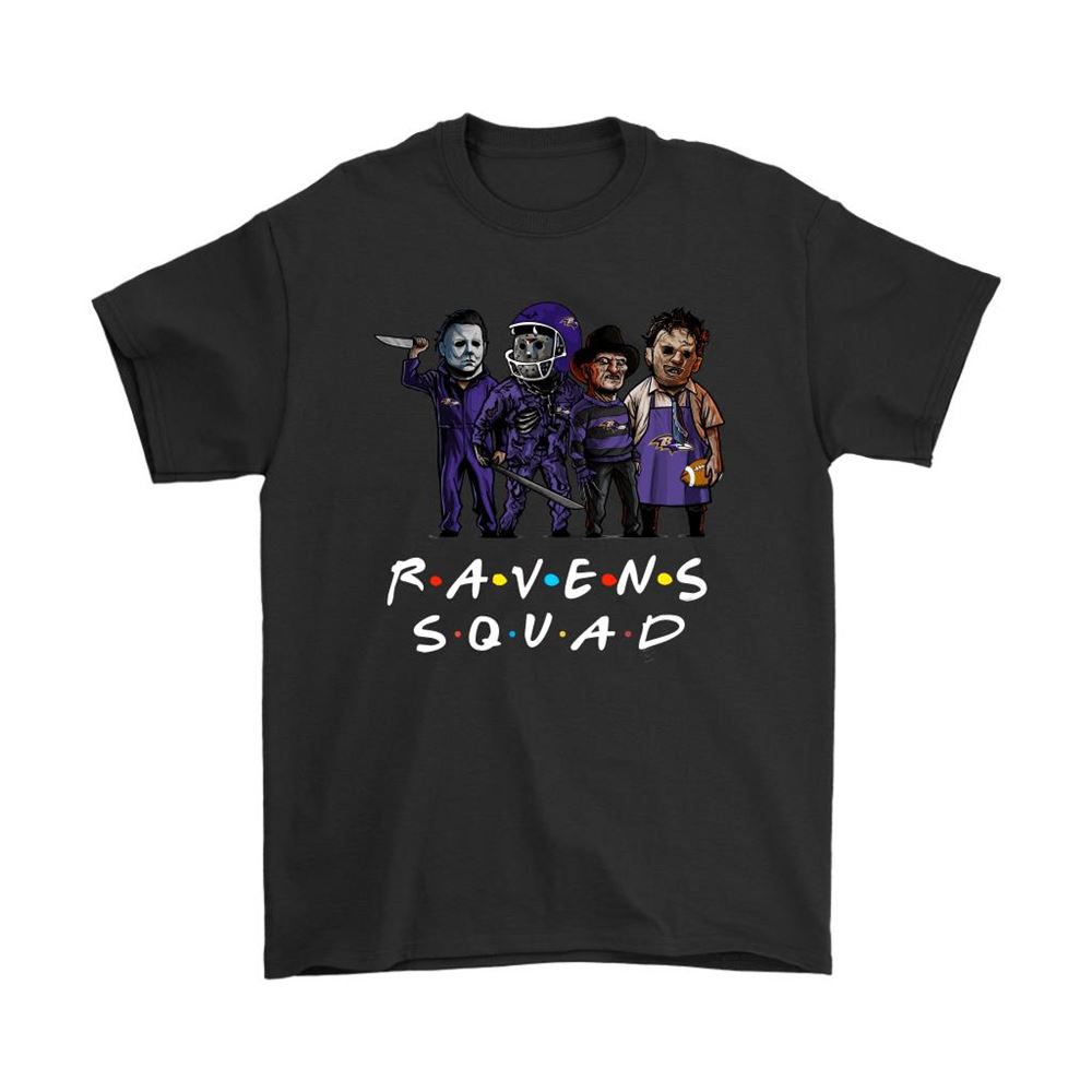 The Baltimore Ravens Squad Horror Killers Friends Nfl Shirts