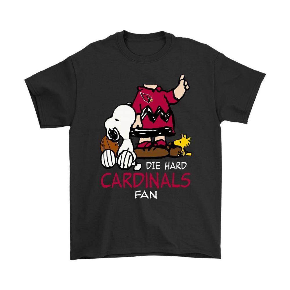 The Die Hard Arizona Cardinals Fans Charlie Snoopy Nfl Shirts