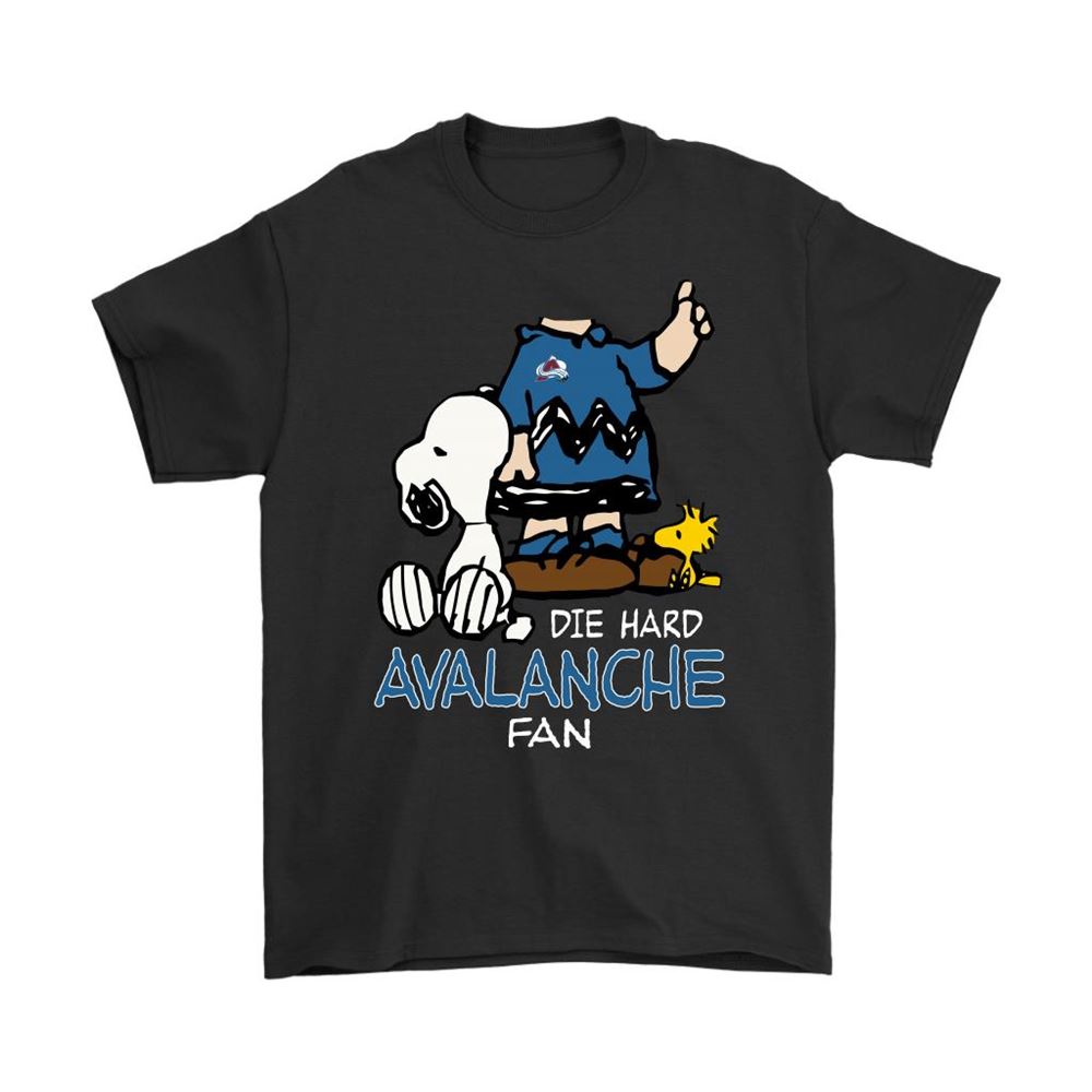 The Die Hard Colorado Avalanche Fans Charlie Snoopy Nhl Shirts