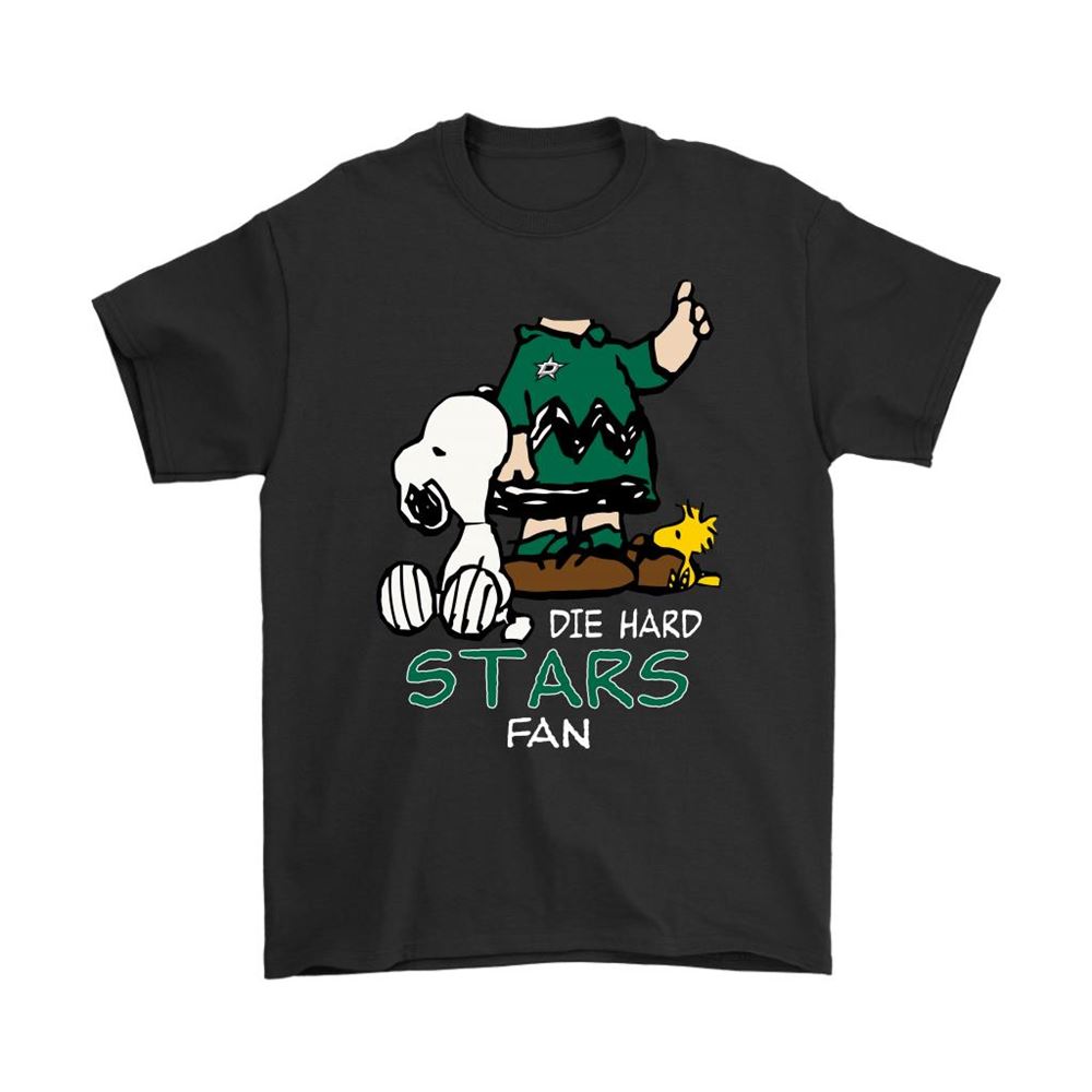 The Die Hard Dallas Stars Fans Charlie Snoopy Nhl Shirts
