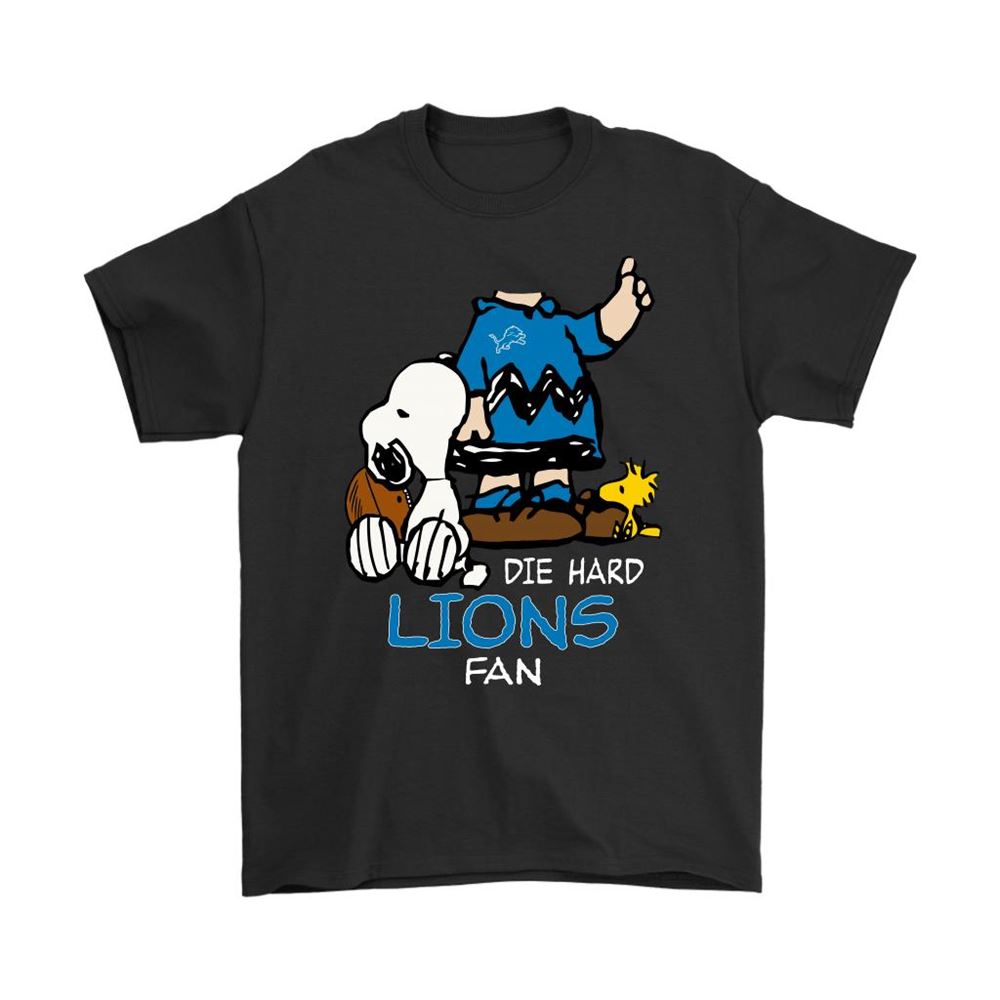 The Die Hard Detroit Lions Fans Charlie Snoopy Nfl Shirts