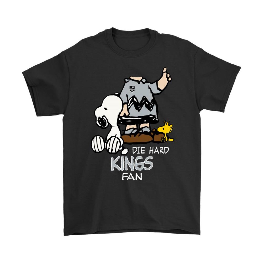 The Die Hard Los Angeles Kings Fans Charlie Snoopy Nhl Shirts - Luxwoo.com