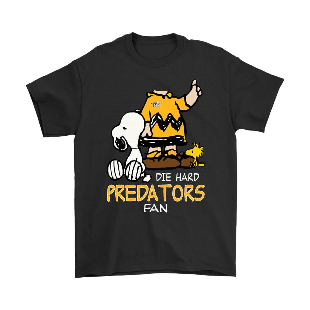 The Die Hard Nashville Predators Fans Charlie Snoopy Nhl Shirts