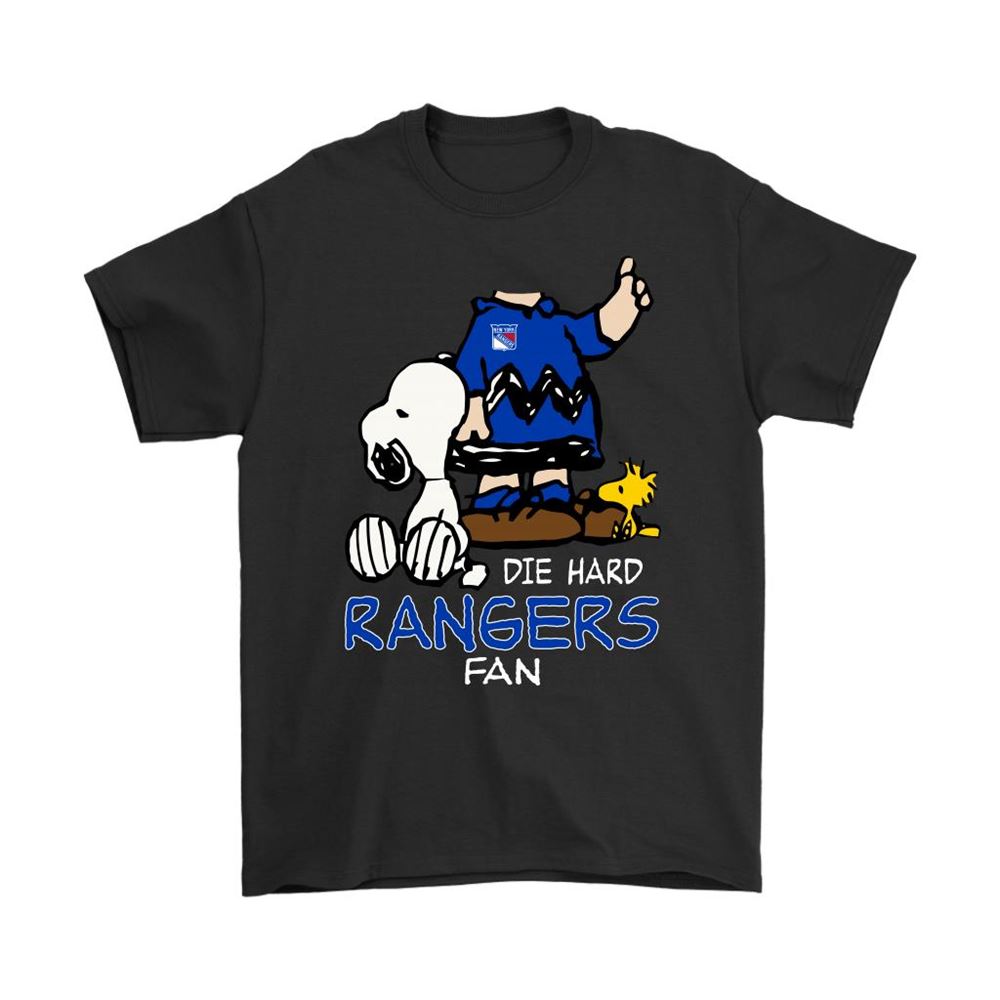 The Die Hard New York Rangers Fans Charlie Snoopy Nhl Shirts