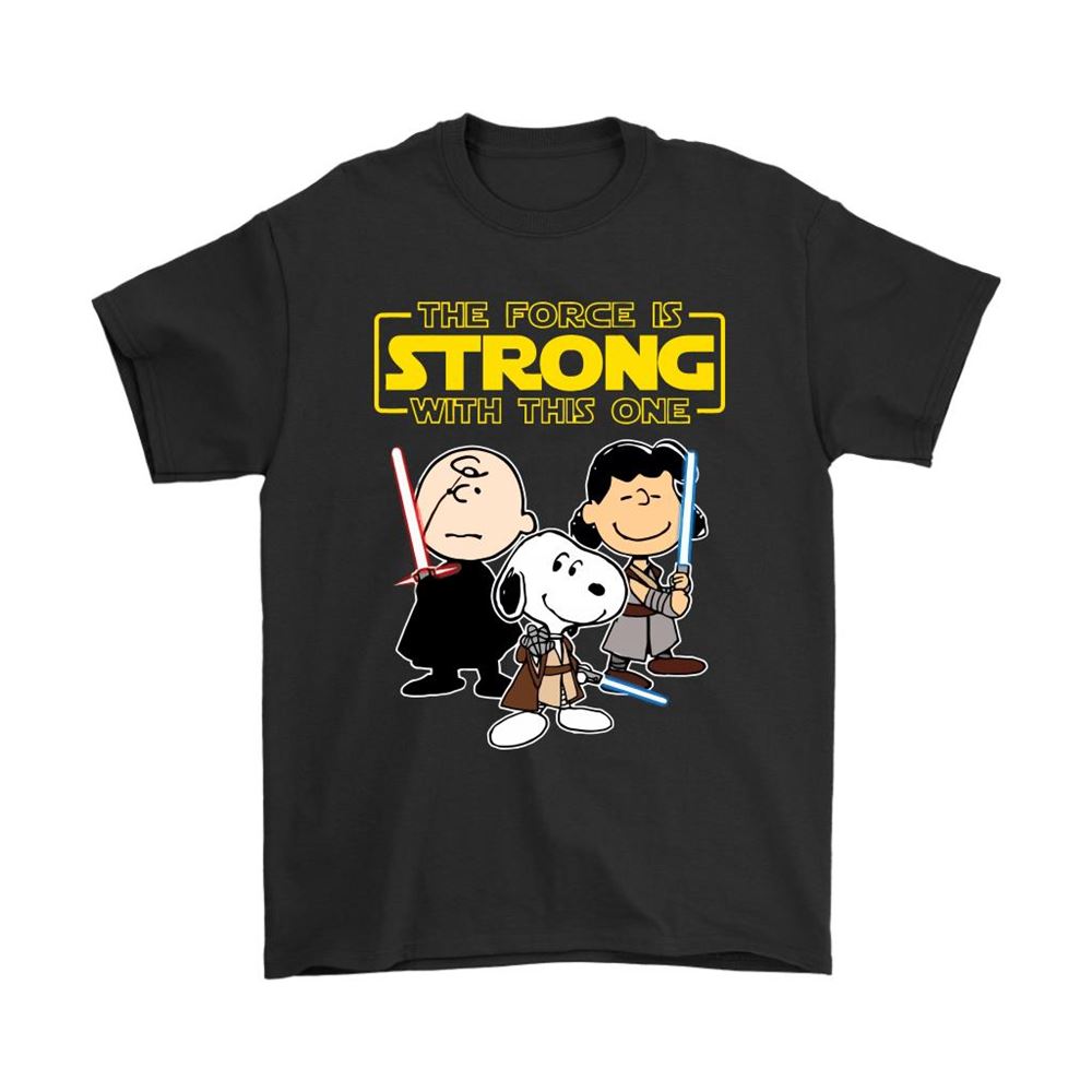 The Force Is Strong With This One Star Wars X Snoopy Shirts