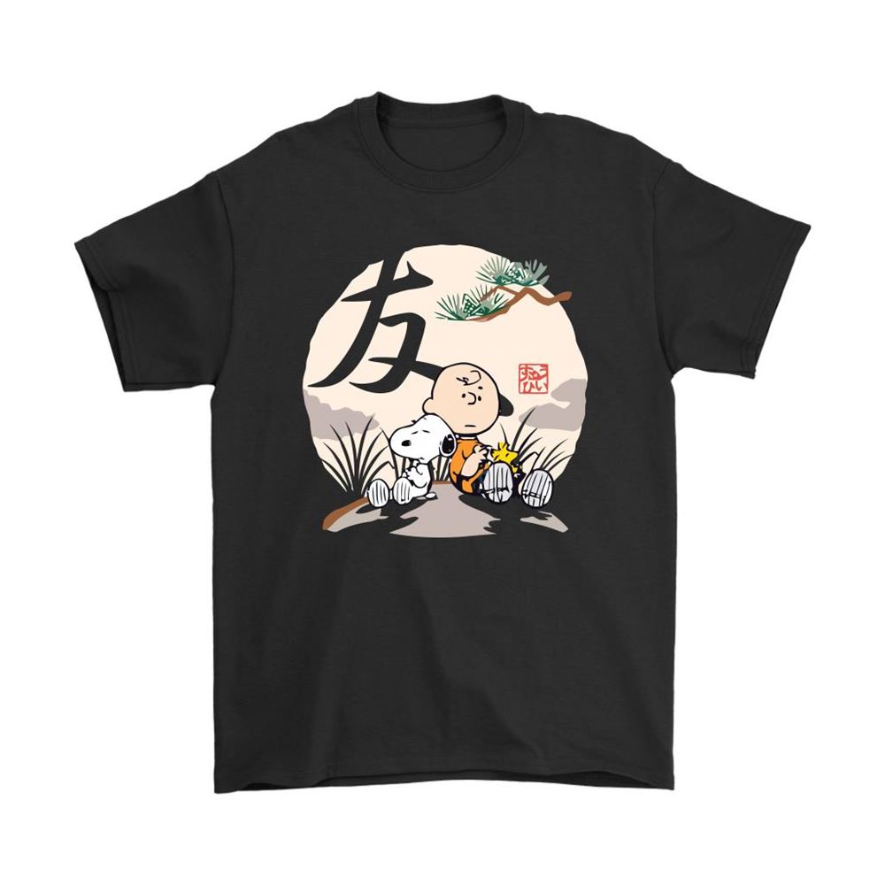 The Friendship Charlie Brown Woodstock And Snoopy Japanesque Shirts