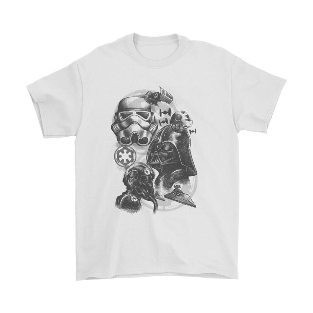 The Galactic Empire Darth Vader Stormtrooper Painting Style Shirts