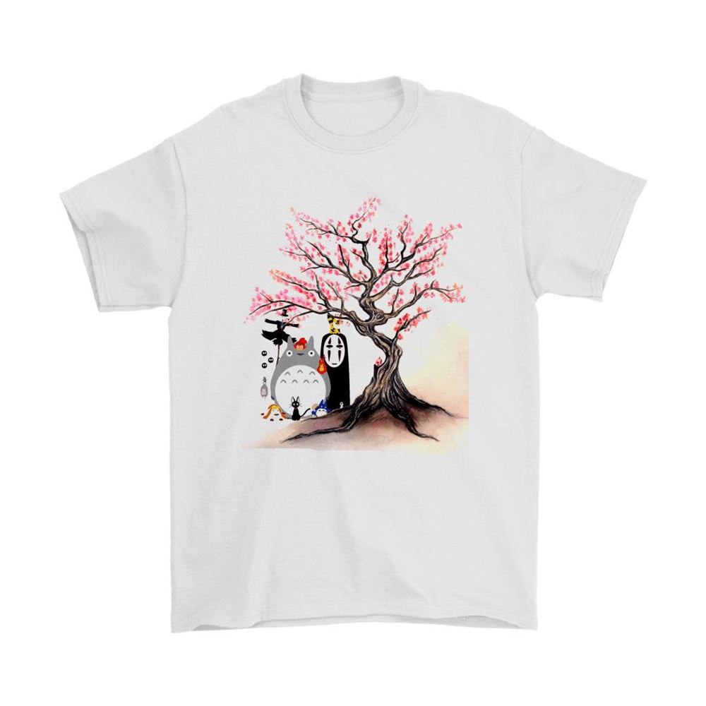 The Ghibli Family Under The Cherry Blossom Tree Shirts