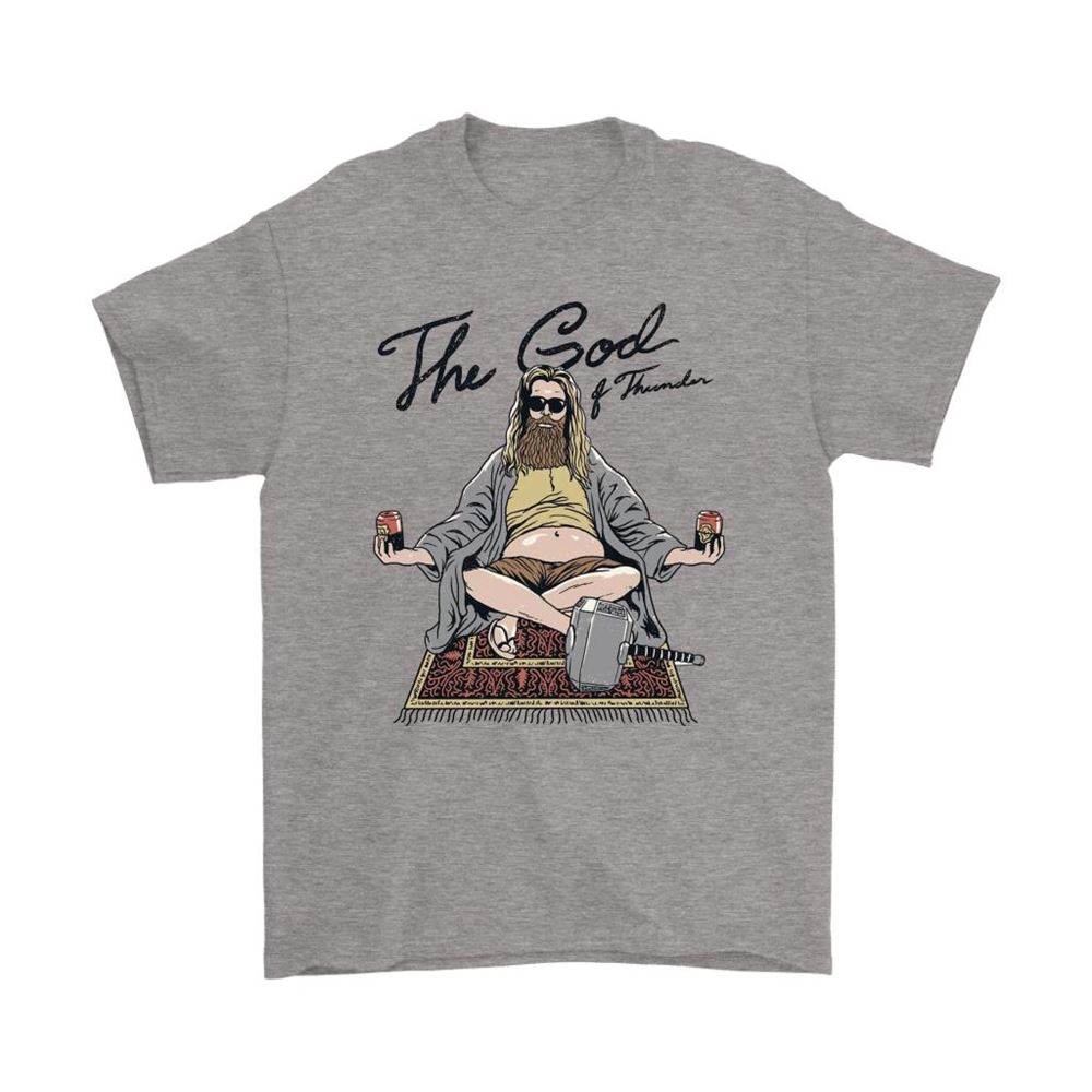 The God Of Thunder Big Lebowski The Dude Thor Avengers Mashup Shirts