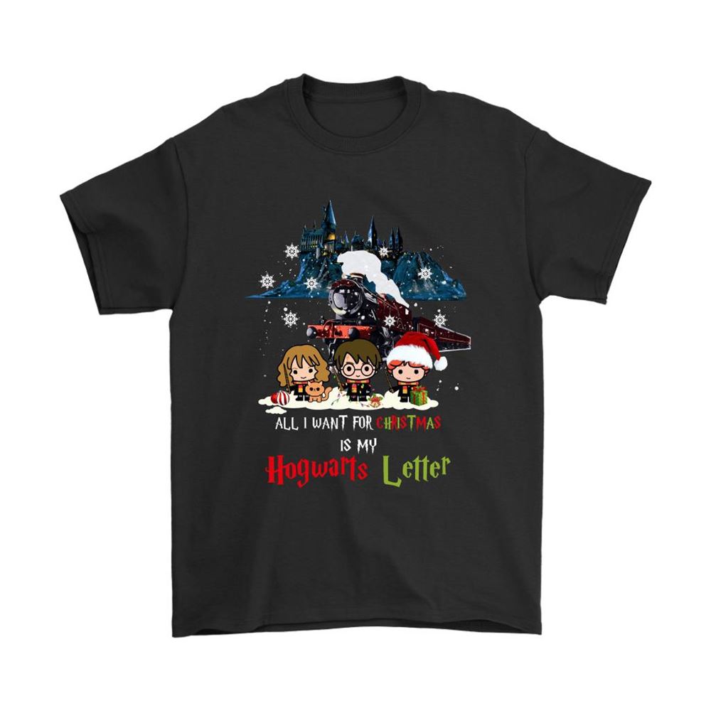 The Golden Trio All I Want For Christmas Is My Hogwarts Letter Shirts