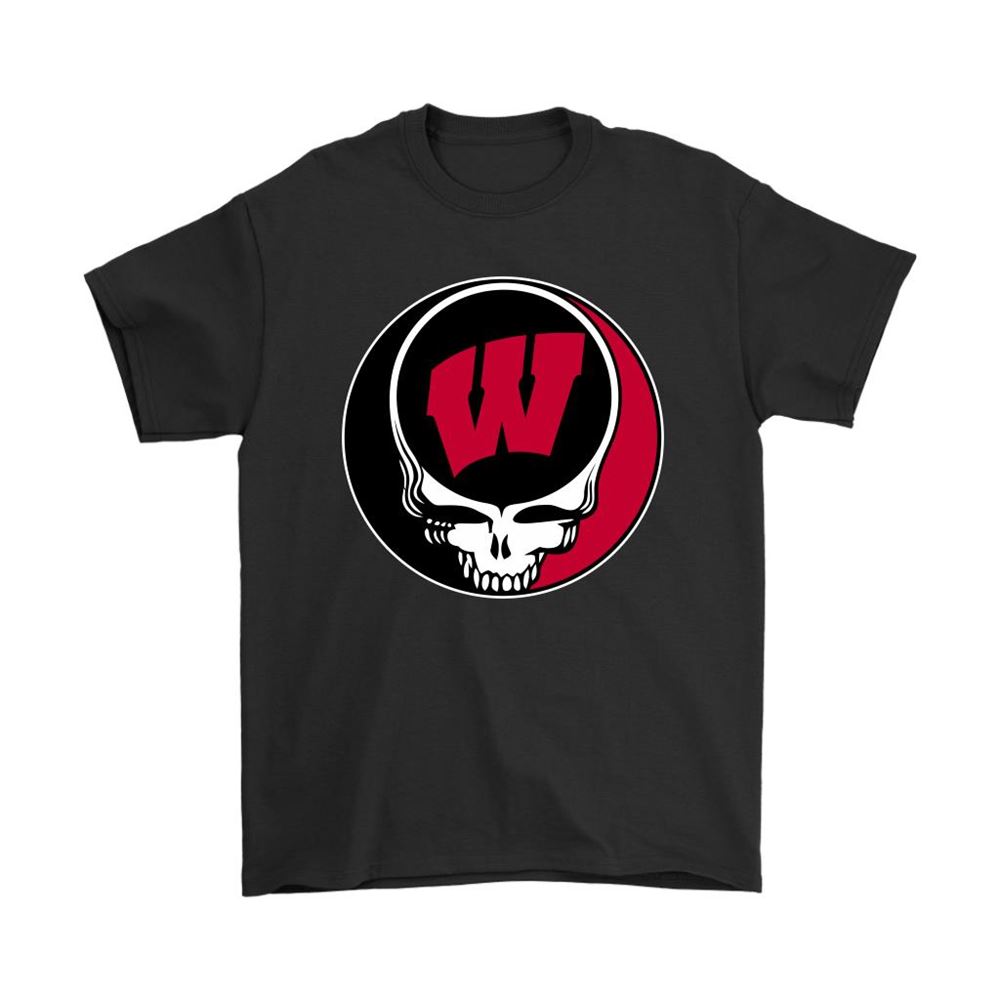 The Grateful Dead X Wisconsin Badgers Logo Ncaa Shirts