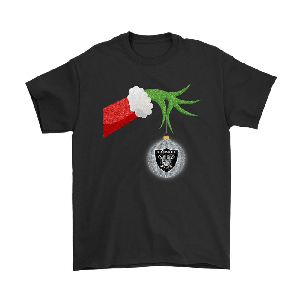 The Grinch Christmas Decoration Oakland Raiders Nfl Shirts