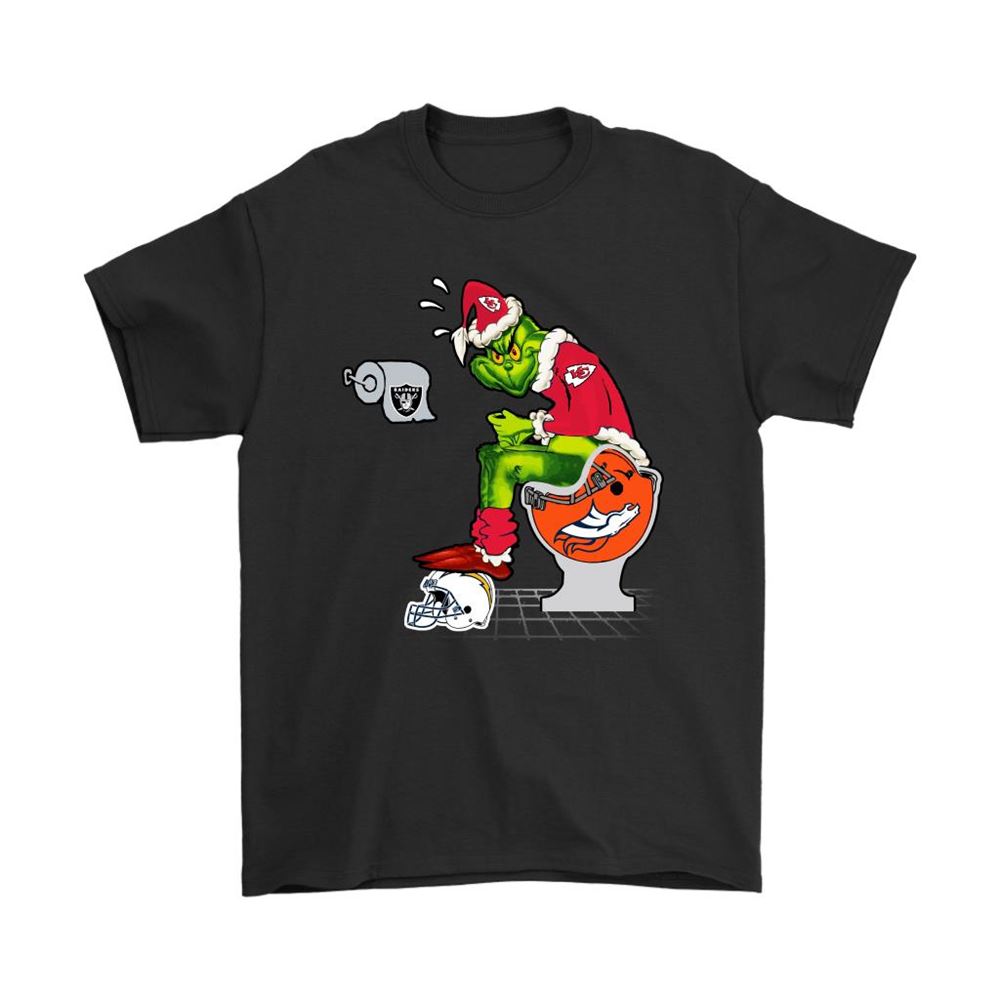 The Grinch Kansas City Chiefs Shit On Other Teams Christmas Shirts