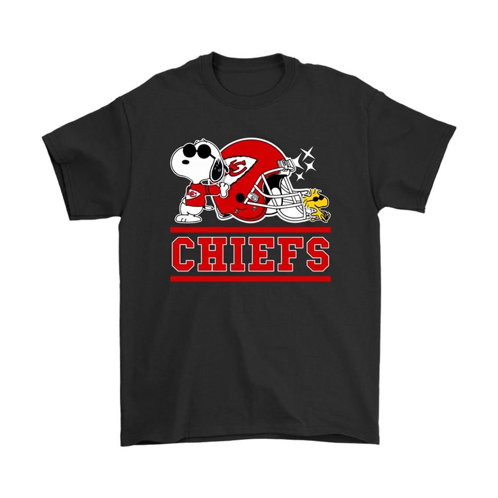 The Kansas City Chiefs Joe Cool And Woodstock Snoopy Mashup Shirts