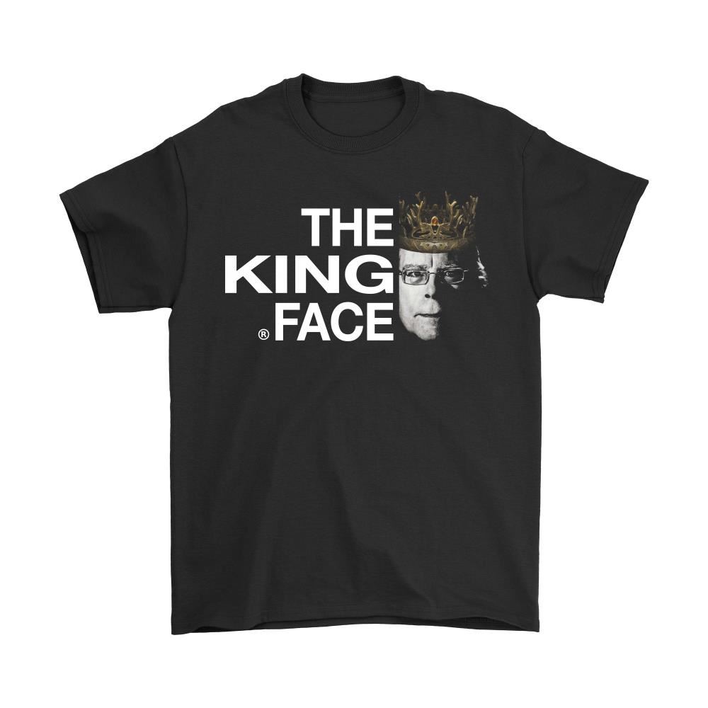 The King Of Horror Face Logo North Face Style Stephen King Shirts