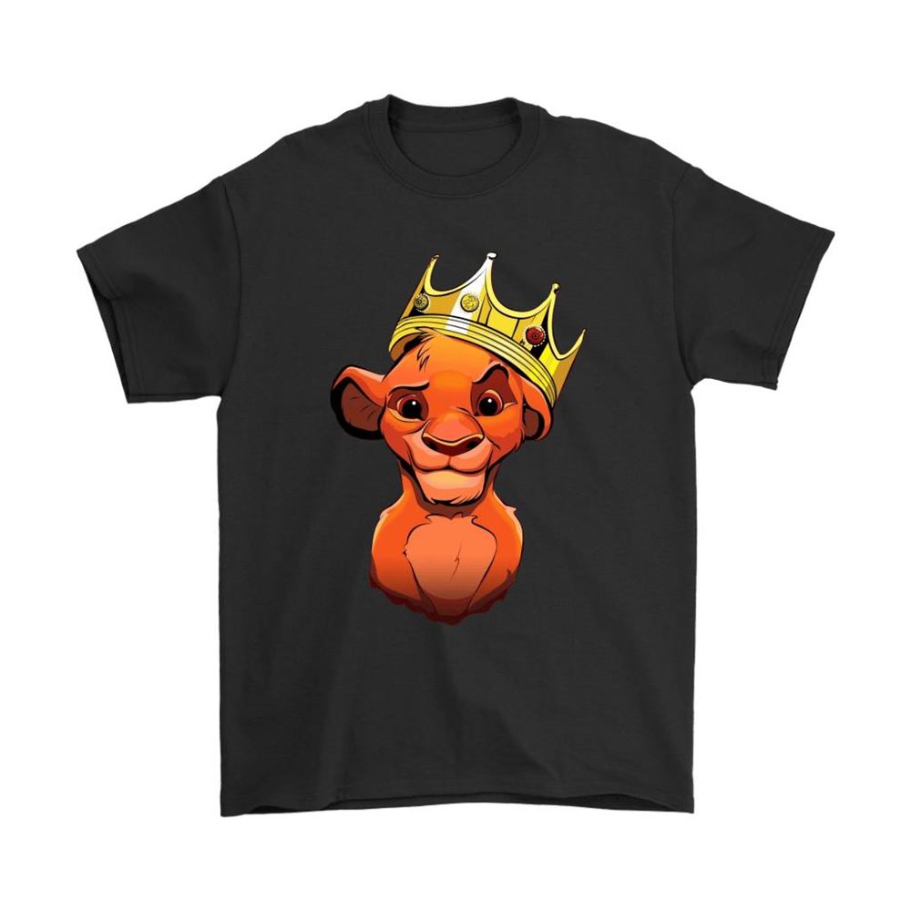 The Lion King Simba Wearing The Crown Of King Shirts