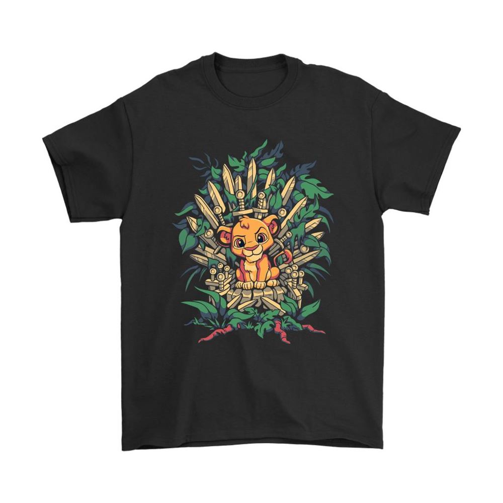 The Lion King X Game Of Thrones Simba On Swords Throne Shirts