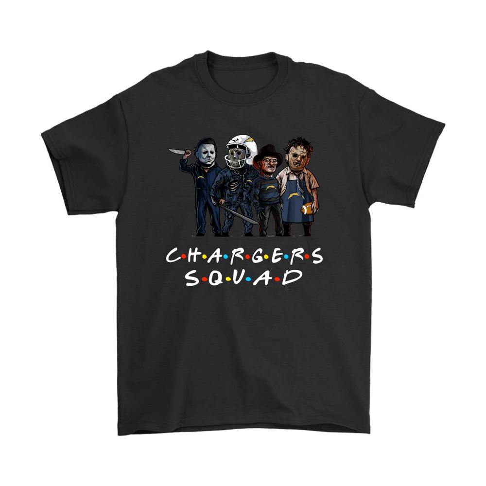The Los Angeles Chargers Squad Horror Killers Friends Nfl Shirts