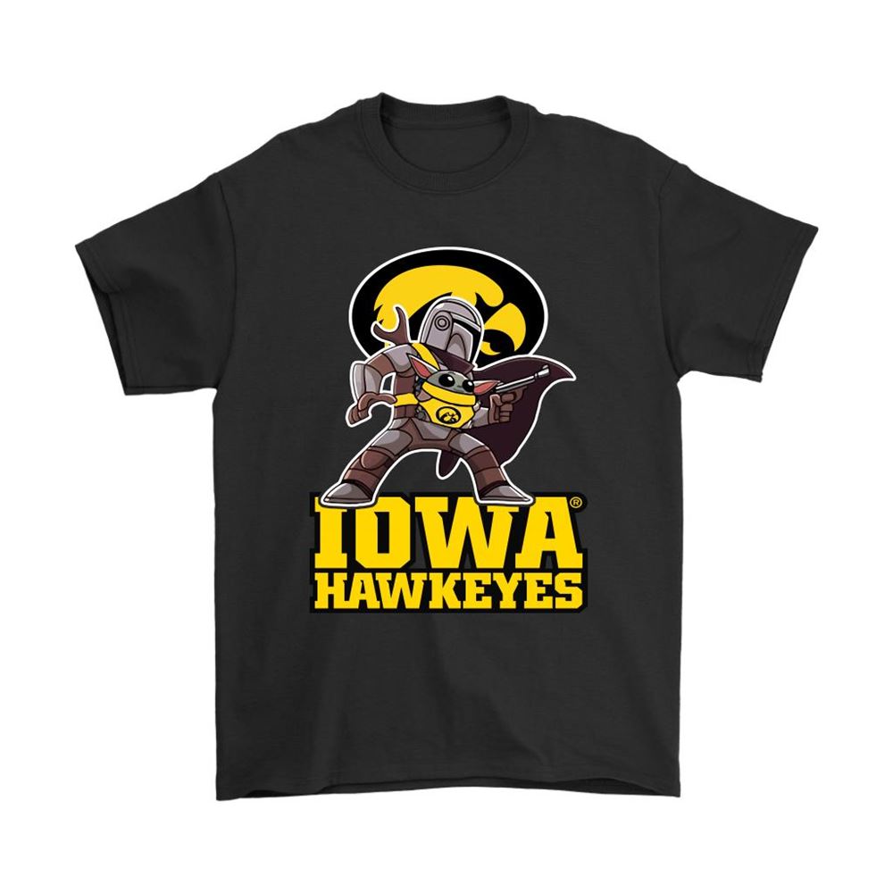The Mandalorian Baby Yoda Iowa Hawkeyes Ncaa Shirts
